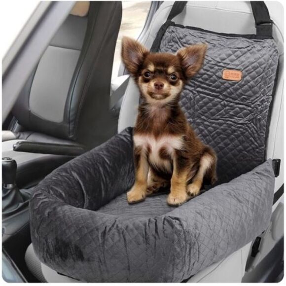 New Unique Bargains Dog Pet Car Booster Seat 1 Pc - Picture 1 of 9